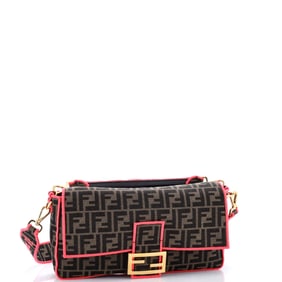 Fendi Baguette NM Bag Zucca Canvas Large Brown