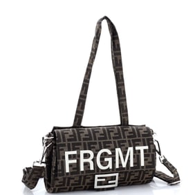 Fendi x FRGMT Foldable Baguette Bag Zucca Canvas Brown