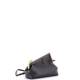 Fendi First Bag Leather Small Black