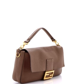 Fendi Selleria Baguette NM Bag Leather Large Brown