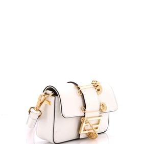 Fendi x Versace Fendace Brooch Baguette NM Bag Leather Mini White