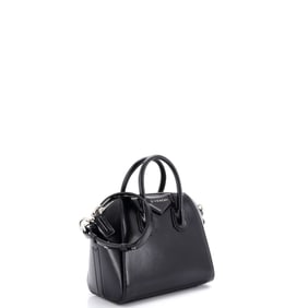 Givenchy Antigona Bag Glazed Leather Mini Black