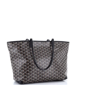 Goyard Artois Tote Coated Canvas MM Black