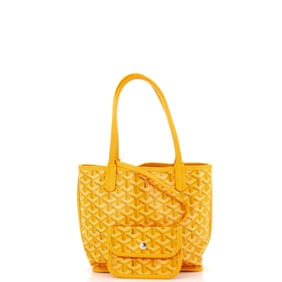 Goyard Anjou Reversible Tote Coated Canvas Mini Yellow