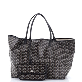 Goyard Saint Louis Tote Coated Canvas GM Black