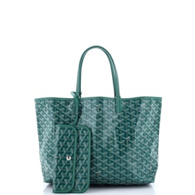 Goyard Saint Louis Tote Coated Canvas PM Green