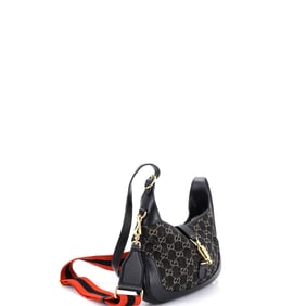 Gucci Jackie 1961 Hobo GG Denim Small Black