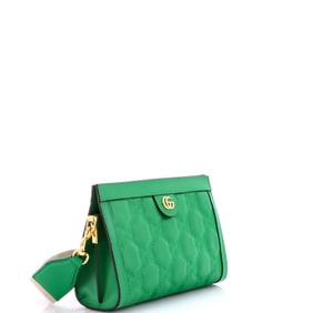 Gucci GG Shoulder Bag GG Matelasse Leather Small Green