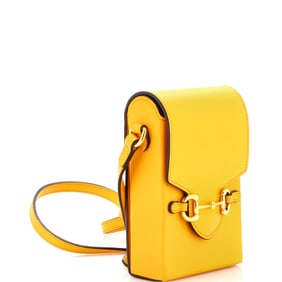 Gucci Horsebit 1955 Crossbody Bag Leather Mini Yellow