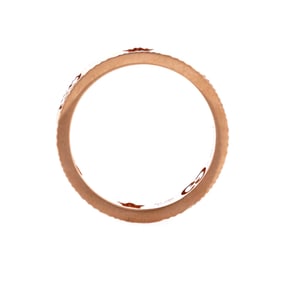 Gucci Textured Icon Heart Star Cut-Out Ring 18K Rose Gold Rose Gold