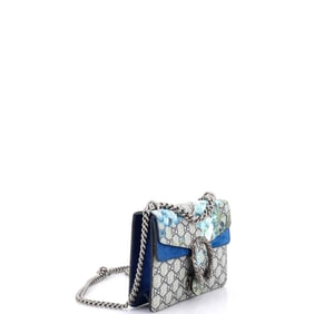 Gucci Dionysus Bag Blooms Print GG Coated Canvas Mini Blue