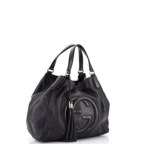 Gucci Soho Convertible Shoulder Bag Leather Small Black