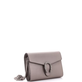 Gucci Dionysus Bag Leather Mini Gray