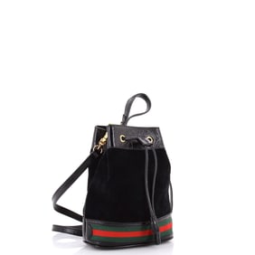 Gucci Ophidia Bucket Bag Suede Small Black