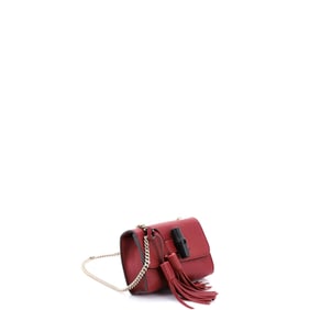 Gucci Miss Bamboo Shoulder Bag Leather Small Red