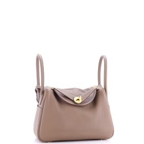 Hermes Lindy Bag Clemence 26 Gray