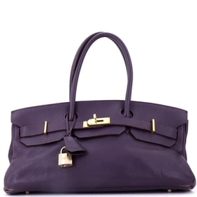Hermes Birkin JPG Bag Clemence 42 Purple
