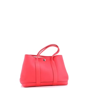 Hermes Garden Party Tote Leather 30 Pink