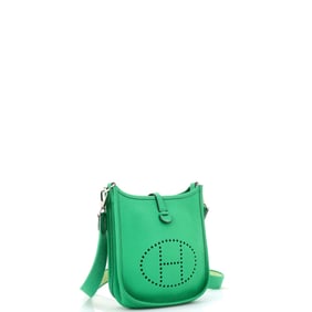 Hermes Evelyne Bag Gen III Clemence TPM Green