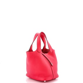 Hermes Picotin Lock Bag Clemence PM Pink