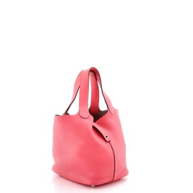 Hermes Picotin Lock Bag Clemence PM Pink