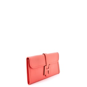 Hermes Jige Elan Clutch Epsom 29 Pink