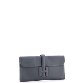Hermes Jige Elan Clutch Swift 29 Green