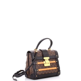 Louis Vuitton Trianon Handbag Monogram Canvas PM Brown