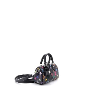 Louis Vuitton x Takashi Murakami Speedy Bandouliere NM Bag Monogram Multicolor Nano Black,