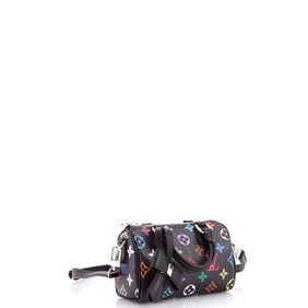 Louis Vuitton x Takashi Murakami Speedy Bandouliere NM Bag Monogram Multicolor Nano Black