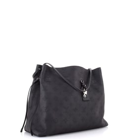 Louis Vuitton Boundless Handbag Mahina Leather Black