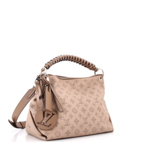 Louis Vuitton Braided Handle Beaubourg Hobo Mahina Leather MM Neutral