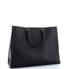 Louis Vuitton OnTheGo Tote Monogram Empreinte Giant GM Black