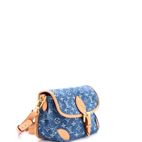 Louis Vuitton Diane NM Handbag LV Remix Monogram Denim Blue