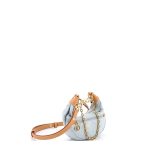 Louis Vuitton Loop Handbag Monogram Denim Blue