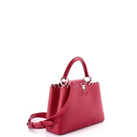 Louis Vuitton Capucines Bag Leather with Embellished Detail BB Red