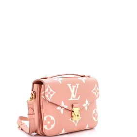 Louis Vuitton Pochette Metis Bicolor Monogram Empreinte Giant Pink