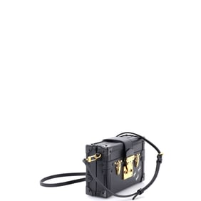 Louis Vuitton Petite Malle Handbag Epi Leather Black
