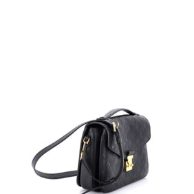 Louis Vuitton Pochette Metis Monogram Empreinte Leather Black