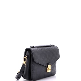 Louis Vuitton Pochette Metis Monogram Empreinte Leather Black