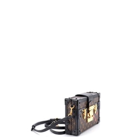 Louis Vuitton Petite Malle Handbag Monogram Canvas Brown