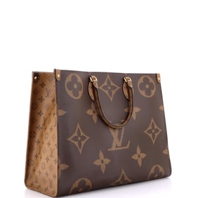 Louis Vuitton OnTheGo Tote Reverse Monogram Giant GM Brown