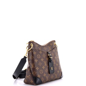 Louis Vuitton Odeon NM Handbag Monogram Canvas PM Black