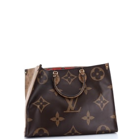Louis Vuitton OnTheGo Tote Reverse Monogram Giant GM Brown