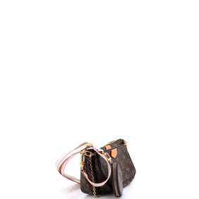 Louis Vuitton Multi Pochette Accessoires Monogram Canvas Brown, Pink