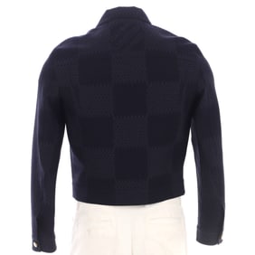 Louis Vuitton Men's Tailored Button Up Trucker Jacket Limited Edition Marque Deposee Damier Giant