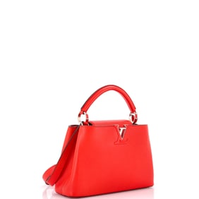 Louis Vuitton Capucines Bag Leather BB Red