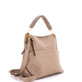 Louis Vuitton Maida Handbag Monogram Empreinte Leather Neutral