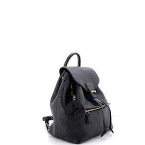 Louis Vuitton Montsouris NM Backpack Monogram Empreinte Leather PM Black