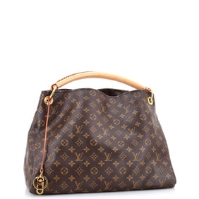Louis Vuitton Artsy Handbag Monogram Canvas MM Brown